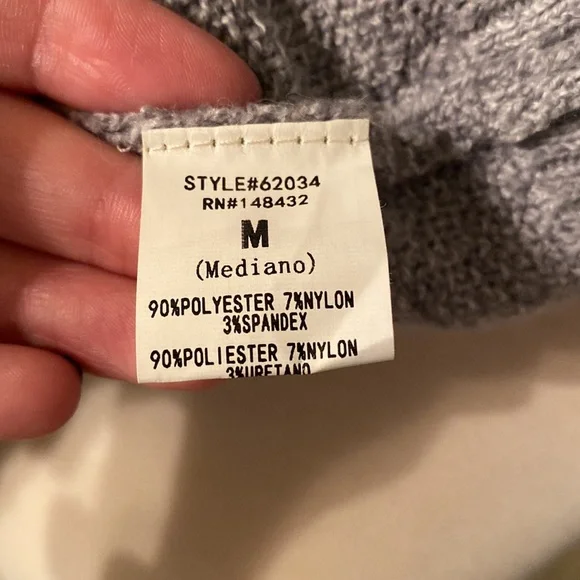 NWOT Becool Long Sleeve Striped Tunic Crewneck Sweater - Picture 5 of 5